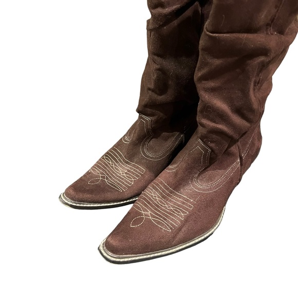 Arizona brown cow girl boots size 8 - Picture 7 of 12